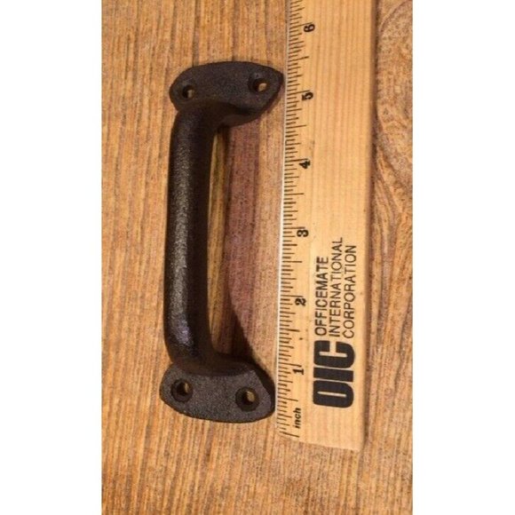 One Small 5 1/2" long Cast Iron Gate Handle Barn Door Pull 0184-0053 - Picture 10 of 12